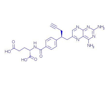 Molecular Structure of 146464-95-1 (10-Propargyl-10-deazaaminopterin)