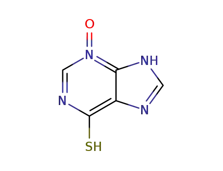Molecular Structure of 145-95-9 (1,7-Dihydro-6-thioxo-6H-purine 3-oxide)