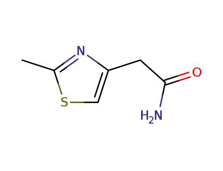Molecular Structure of 185623-66-9 (2-(2-METHYL-THIAZOL-4-YL)-ACETAMIDE)