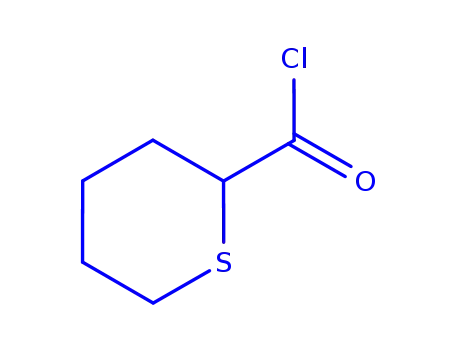 Molecular Structure of 147164-54-3 (2H-Thiopyran-2-carbonyl chloride, tetrahydro- (9CI))