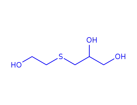 Molecular Structure of 1468-40-2 (3-[(2-hydroxyethyl)thio]propane-1,2-diol)