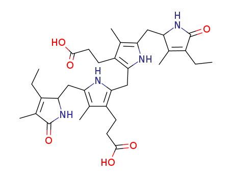 14684-37-8,UROBILINOGEN,Biline-8,12-dipropionicacid, 2,17-diethyl-1,4,5,10,15,16,19,22,23,24-decahydro-3,7,13,18-tetramethyl-1,19-dioxo-(8CI); i-Urobilinogen (7CI)