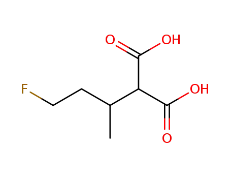 Molecular Structure of 14619-36-4 ((4-fluorobutan-2-yl)propanedioic acid)