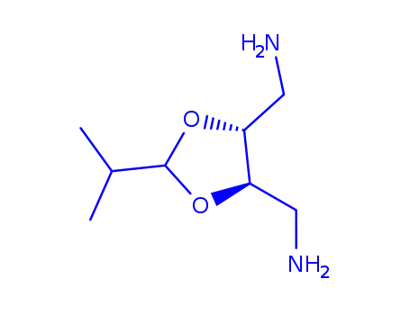Molecular Structure of 146092-05-9 ((4R,5R)-4,5-BIS(AMINOMETHYL)-2-ISOPROPYL-1,3-DIOXOLANE)