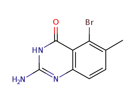 Molecular Structure of 147149-89-1 (2-AMINO-5-BROMO-6-METHYLQUINAZOLIN-4(1H)-ONE)