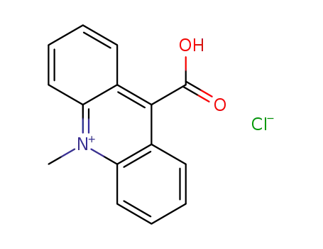Molecular Structure of 5132-83-2 (9-Carboxy-10-methylacridinium Chloride)