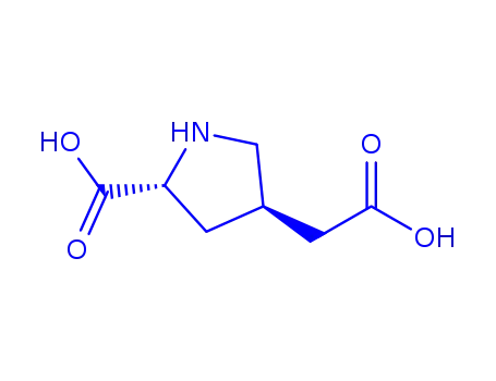 Molecular Structure of 147235-94-7 (3-Pyrrolidineaceticacid,5-carboxy-,(3S,5S)-(9CI))