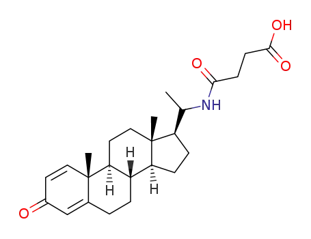 Molecular Structure of 134332-55-1 (20-succinamylpregna-1,4-dien-3-one)