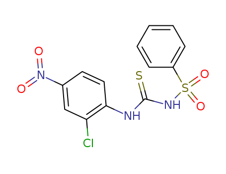 Benzenesulfonamide, N-[[(2-chloro-4-nitrophenyl)amino]thioxomethyl]- cas  14633-58-0