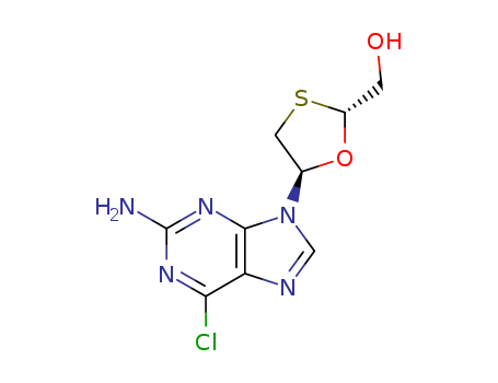 1,3-OXATHIOLANE-2-METHANOL,5-(2-AMINO-6-CHLORO-9H-PURIN-9-YL)-,(2R-TRANS)-CAS