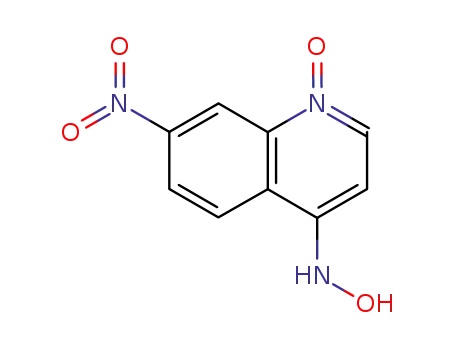 Molecular Structure of 13442-16-5 (7-Nitro-4-hydroxylaminoquinoline 1-oxide)
