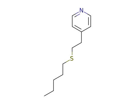 Molecular Structure of 134480-44-7 (4-[2-(pentylsulfanyl)ethyl]pyridine)