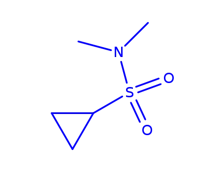 Molecular Structure of 146475-54-9 (N,N-Dimethyl-cyclopropanesulfonamide)