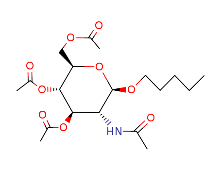 Amyl-2-acetamido-3,4,6-tri-O-acetyl-2-deoxy-β-D-glucopyranoside