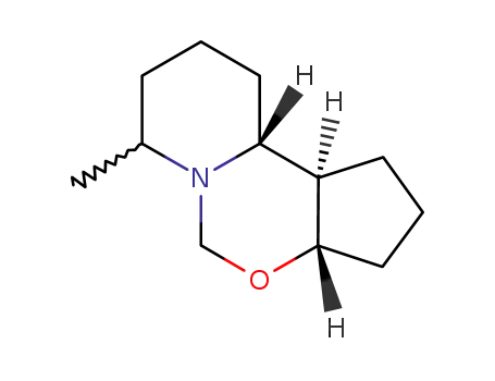 Molecular Structure of 146339-07-3 (5H-Cyclopenta[e]pyrido[1,2-c][1,3]oxazine,decahydro-7-methyl-,(3a-alpha-,7-alpha-,10a-bta-,10b-bta-)-(9CI))