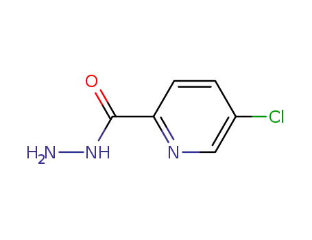 Molecular Structure of 145835-01-4 (2-Pyridinecarboxylicacid,5-chloro-,hydrazide(9CI))