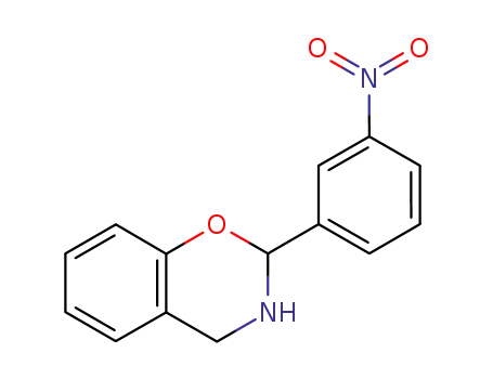Molecular Structure of 14680-10-5 (2-(3-nitrophenyl)-3,4-dihydro-2H-1,3-benzoxazine)