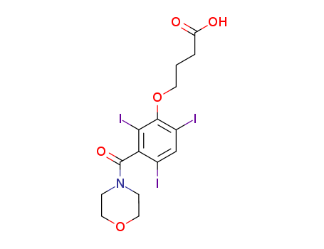 13445-12-0,Iobutoic acid,Butyricacid, 4-[2,4,6-triiodo-3-(morpholinocarbonyl)phenoxy]- (8CI); Iobutoic acid;Vesibilix