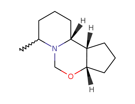 Molecular Structure of 146339-05-1 (5H-Cyclopenta[e]pyrido[1,2-c][1,3]oxazine,decahydro-7-methyl-,(3a-alpha-,7-alpha-,10a-alpha-,10b-bta-)-(9CI))