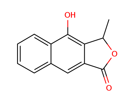 148870-43-3,demethoxyeleutherol,Naphtho[2,3-c]furan-1(3H)-one,4-hydroxy-3-methyl-, (?à)-