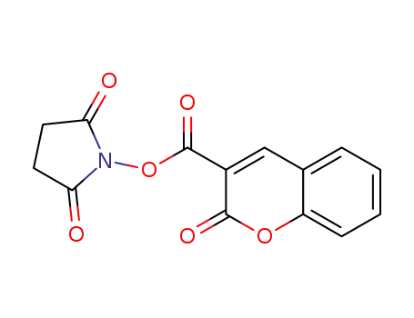 Molecular Structure of 148627-84-3 ((2,5-Dioxopyrrolidin-1-yl) 2-oxochromene-3-carboxylate)