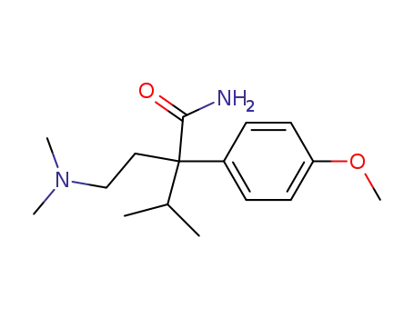 4-(Dimethylamino)-2-isopropyl-2-(p-methoxyphenyl)butyramide