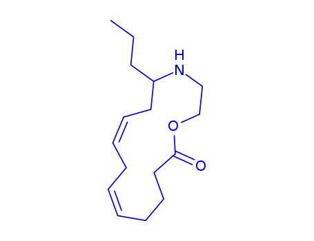 147363-83-5,epilachnadiene,1-Oxa-4-azacyclopentadeca-7,10-dien-15-one,5-propyl-, (Z,Z)-; (-)-Epilachnadiene; (5Z,8Z)-11-Propyl-12-azacyclotetradeca-5,8-dien-14-olide;Epilachnadiene