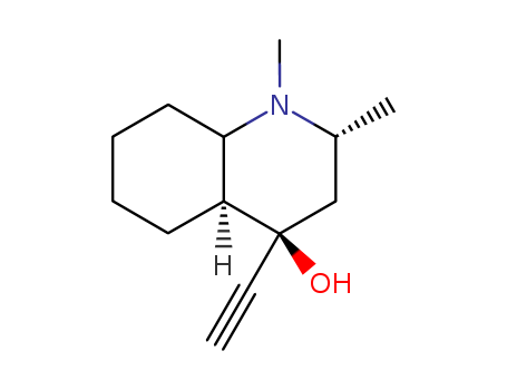 4-Quinolinol,4-ethynyldecahydro-1,2-dimethyl-, (2R,4R,4aS,8aS)-rel-