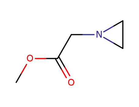 Molecular Structure of 14745-52-9 (1-Aziridineacetic acid methyl ester)