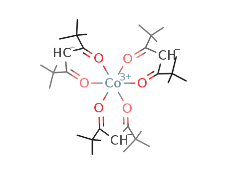 Molecular Structure of 14877-41-9 (TRIS(2,2,6,6-TETRAMETHYL-3,5-HEPTANEDIONATO)COBALT (III))