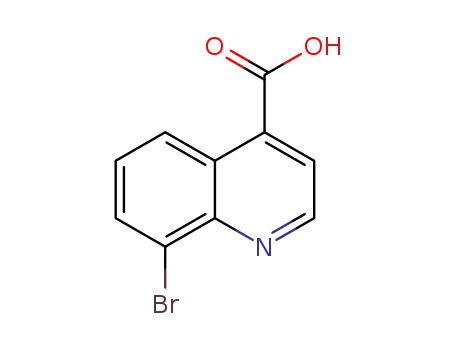 Molecular Structure of 121490-67-3 (8-BROMOQUINOLINE-4-CARBOXYLIC ACID)