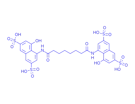 Molecular Structure of 147646-62-6 (4,4'-(1,6-hexanediylbis(carbonylamino))bis(5-hydroxy-2,7-naphthalenedisulfonic acid))