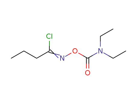 Molecular Structure of 134871-02-6 ((1-chlorobutylideneamino) N,N-diethylcarbamate)