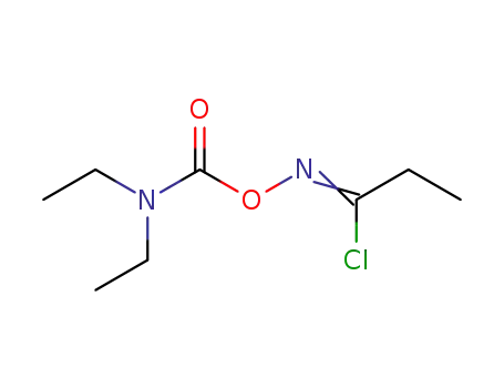 Molecular Structure of 134871-03-7 ((1-chloropropylideneamino) N,N-diethylcarbamate)