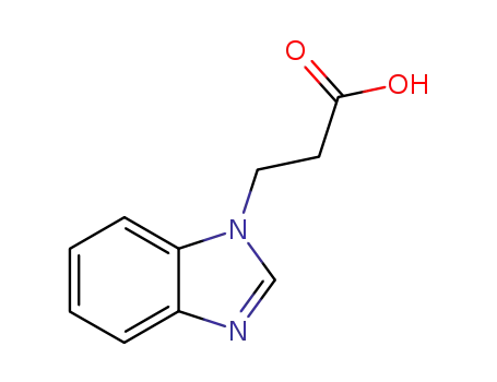 Molecular Structure of 14840-18-7 (3-BENZOIMIDAZOL-1-YL-PROPIONIC ACID)