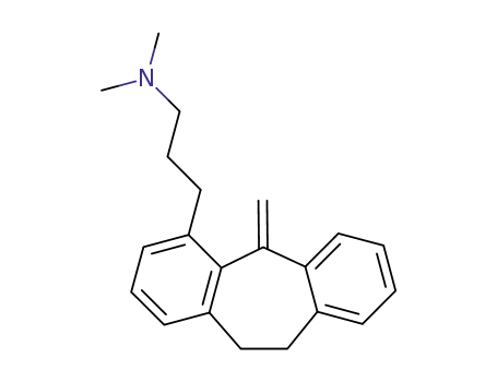 Molecular Structure of 36065-46-0 (10,11-Dihydro-N,N-dimethyl-5-methylene-5H-dibenzo[a,d]cycloheptene-4-(1-propanamine))