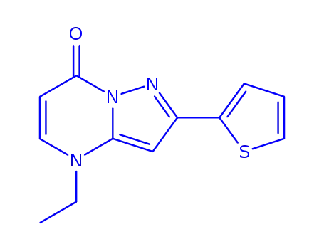 Molecular Structure of 149246-67-3 (5-ethyl-8-thiophen-2-yl-1,5,9-triazabicyclo[4.3.0]nona-3,6,8-trien-2-o ne)
