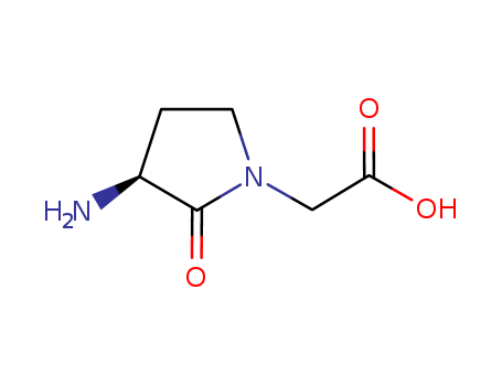 1-Pyrrolidineaceticacid, 3-amino-2-oxo-, (3S)-