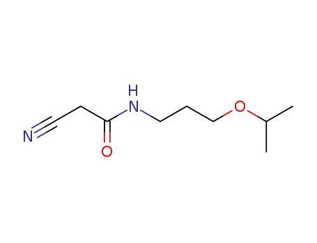 Molecular Structure of 15029-49-9 (2-CYANO-N-(3-ISOPROPOXYPROPYL)ACETAMIDE)