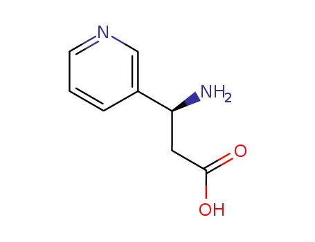 Molecular Structure of 129043-04-5 ((S)-3-AMINO-3-(3-PYRIDYL)-PROPIONIC ACID)