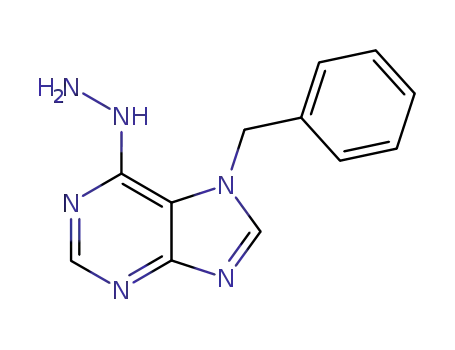Molecular Structure of 13516-49-9 (7-benzyl-6-hydrazinyl-7H-purine)