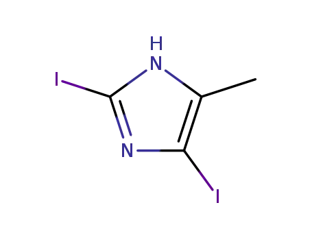 Molecular Structure of 149510-85-0 (2,5-Diiodo-4-methylimidazole)