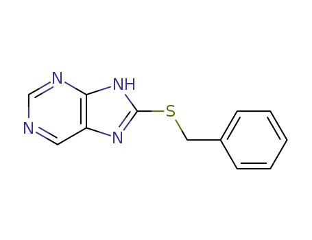 Molecular Structure of 13516-51-3 (8-(benzylsulfanyl)-7H-purine)