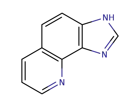 Molecular Structure of 14993-03-4 (1H-Imidazo[4,5-h]quinoline(9CI))