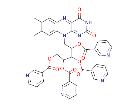 5-deoxy-5-(7,8-dimethyl-2,4-dioxo-3,4-dihydrobenzo[g]pteridin-10(2H)-yl)-1,2,3,4-tetrakis-O-(pyridin-3-ylcarbonyl)-D-ribitol