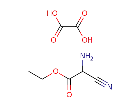 Molecular Structure of 150464-08-7 (ethyl 2-amino-2-cyanoacetate oxalate)