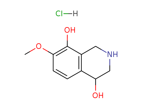 15052-03-6,7-methoxy-1,2,3,4-tetrahydroisoquinoline-4,8-diol,4,8-Isoquinolinediol,1,2,3,4-tetrahydro-7-methoxy-, hydrochloride (8CI); NSC 112978