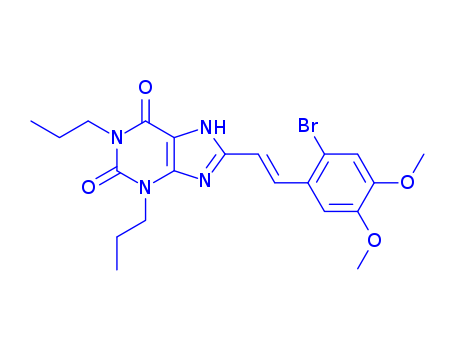 151539-51-4,8-[(E)-2-(2-bromo-4,5-dimethoxyphenyl)ethenyl]-1,3-dipropyl-3,7-dihydro-1H-purine-2,6-dione,