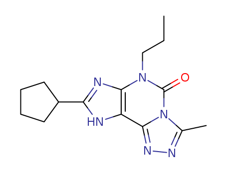 135445-97-5,8-cyclopentyl-3-methyl-6-propyl-1,6-dihydro-5H-[1,2,4]triazolo[3,4-i]purin-5-one,