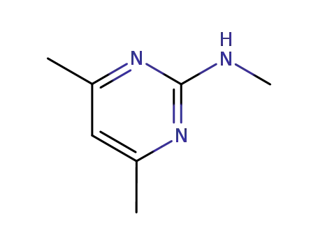 Molecular Structure of 15231-64-8 (2-Pyrimidinamine, N,4,6-trimethyl- (9CI))